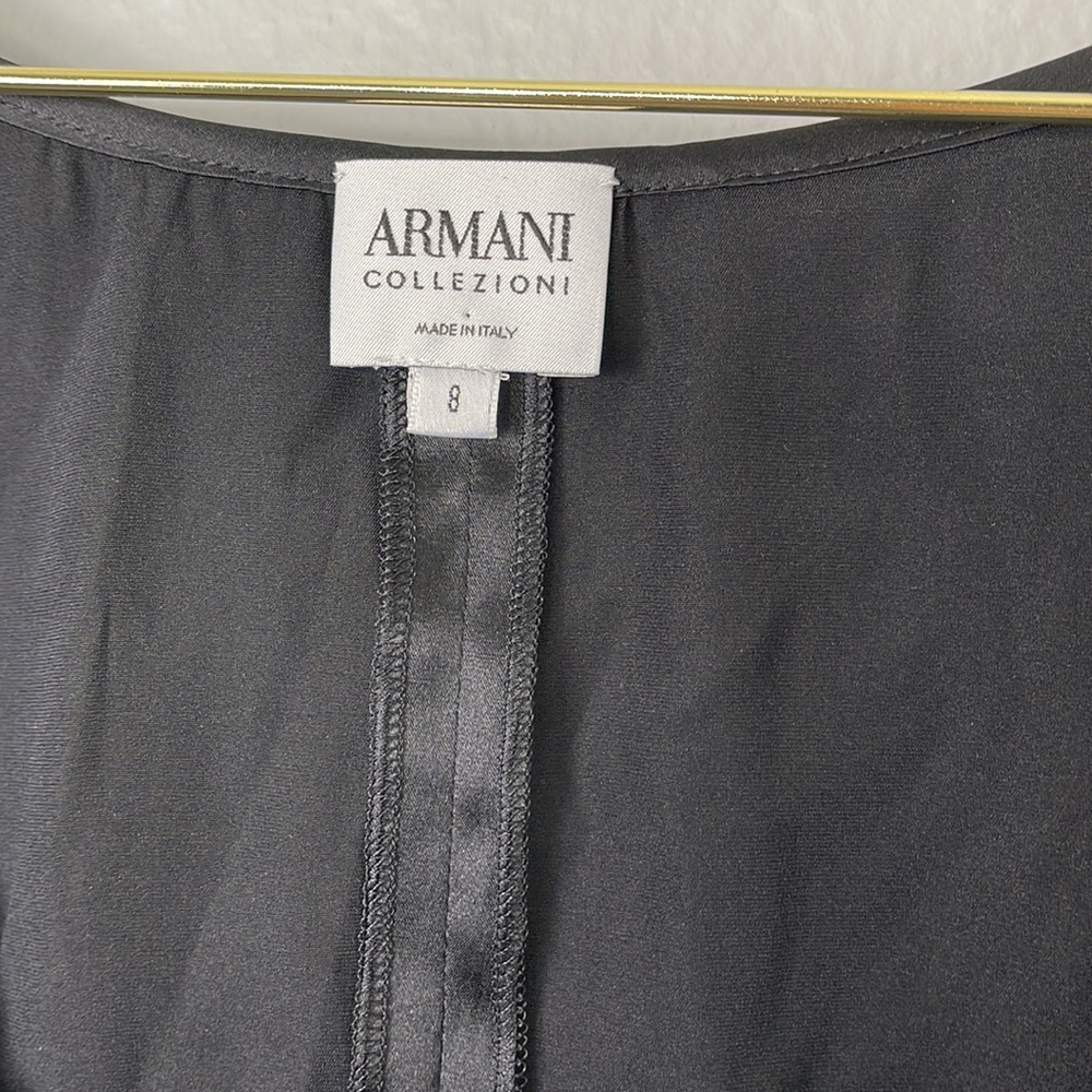Armani Collezioni White Label Black Silk Tank - Picture 3 of 9